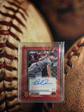 2025 Topps Chrome Update Blade Tidwell   Auto Red Wave Refractors #/5